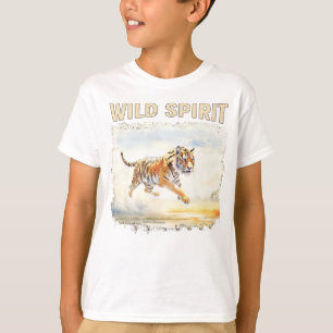 Camiseta Tigre em Ação - Espírito Selvagem