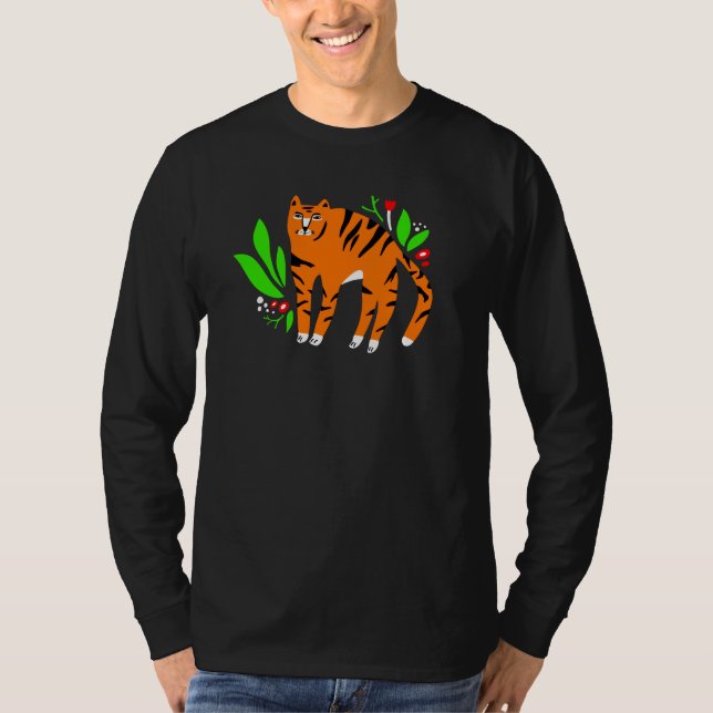 Camiseta Tigre em flores (Frente)