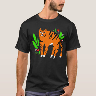 Camiseta Tigre em flores