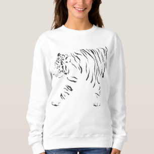 Camiseta Tigre em preto e branco