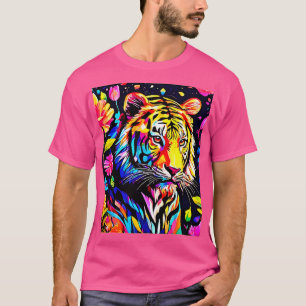 Camiseta Tigre em um Sonho Floral