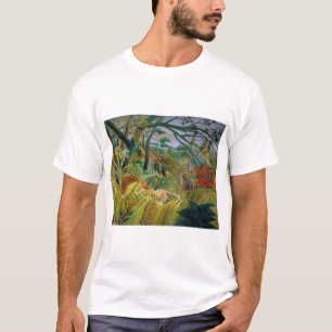 Camiseta Tigre em uma tempestade tropical, Rousseau