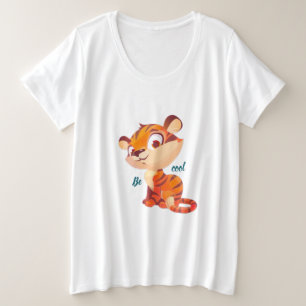 Camiseta Tigre Fofo Seja Legal Desenho Animado