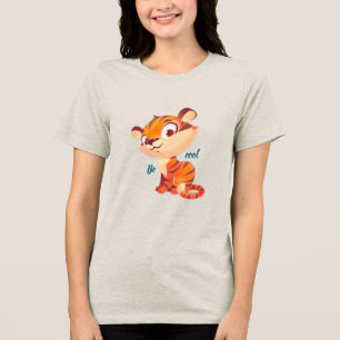 Camiseta Tigre Fofo Seja Legal Desenho Animado
