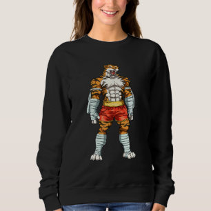 Camiseta Tigre Forte do Muay Thai Tigre Gigante do Boxe T