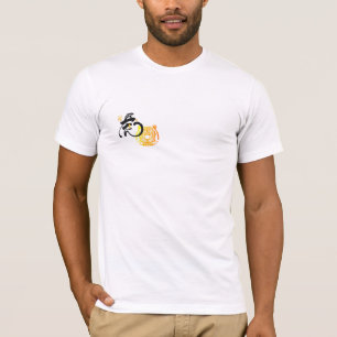 Camiseta Tigre Imagem e Caligrafia, Chinês Zodiac Tiger