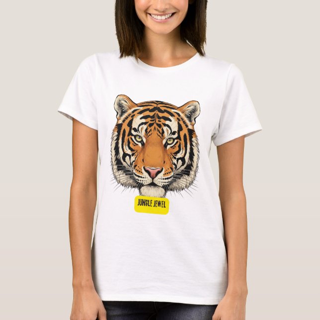 Camiseta Tigre. Jungle Jewel (Frente)