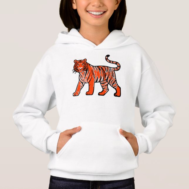 Camiseta Tigre Laranja Quente (Frente)