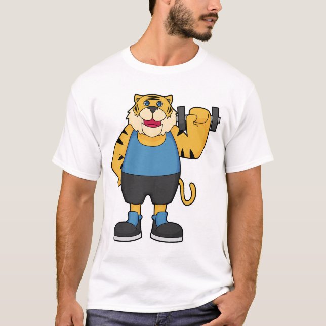 Camiseta Tigre Malhação Dumbbell (Frente)