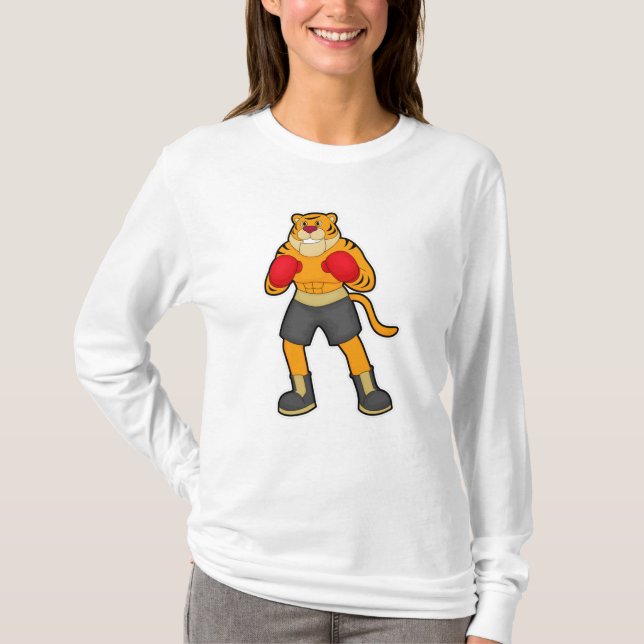 Camiseta Tigre na caixa com luvas in a box (Frente)