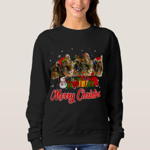 Camiseta Tigre Natal Pajama Funny Xmas Lights