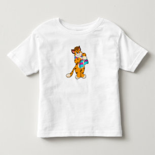 Camiseta Tigre no inverno com Scarf