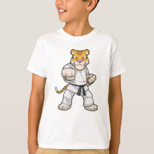 Camiseta Tigre no Karate das Artes Marciais