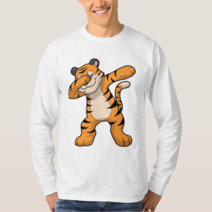 Camiseta Tigre no Separador Dança Hip Hop