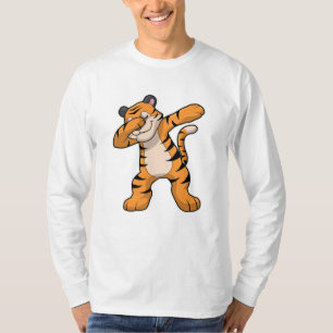 Camiseta Tigre no Separador Dança Hip Hop