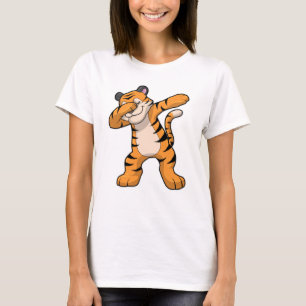 Camiseta Tigre no Separador Dança Hip Hop