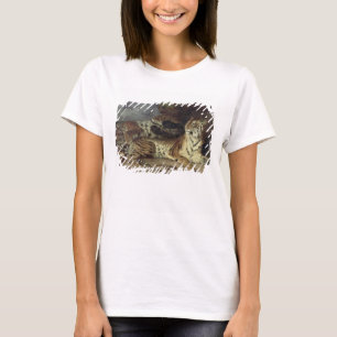 Camiseta Tigre novo que joga com sua mãe, 1830 (óleo sobr