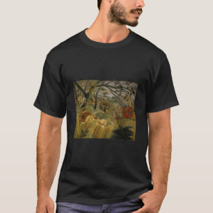 Camiseta Tigre Numa Tempestade Tropical Surpresa Por Henri