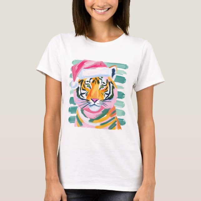 Camiseta Tigre para o Natal. (Frente)