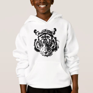 Camiseta Tigre Pop Art Preto e Branco