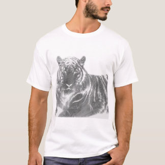 Camiseta Tigre Preto e Branco