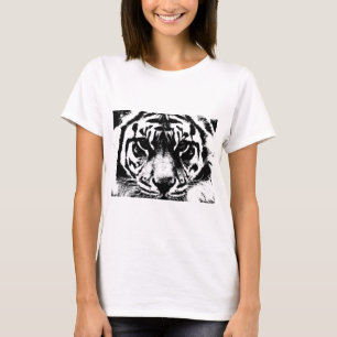 Camiseta Tigre preto e branco