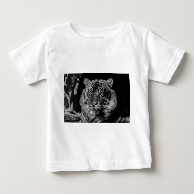 Camiseta Tigre preto e branco (Frente)