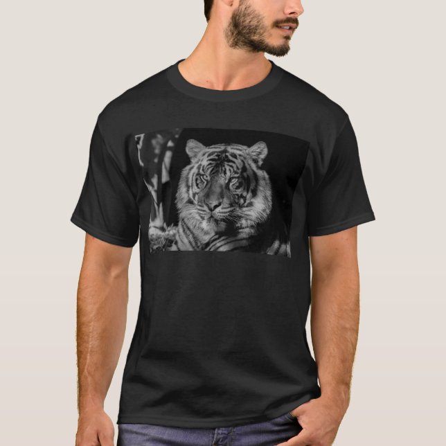 Camiseta Tigre preto e branco (Frente)