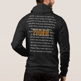 Camiseta Tigre preto-e-branco com base no texto moderno da 