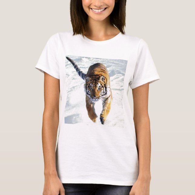 Camiseta Tigre que funciona na neve (Frente)