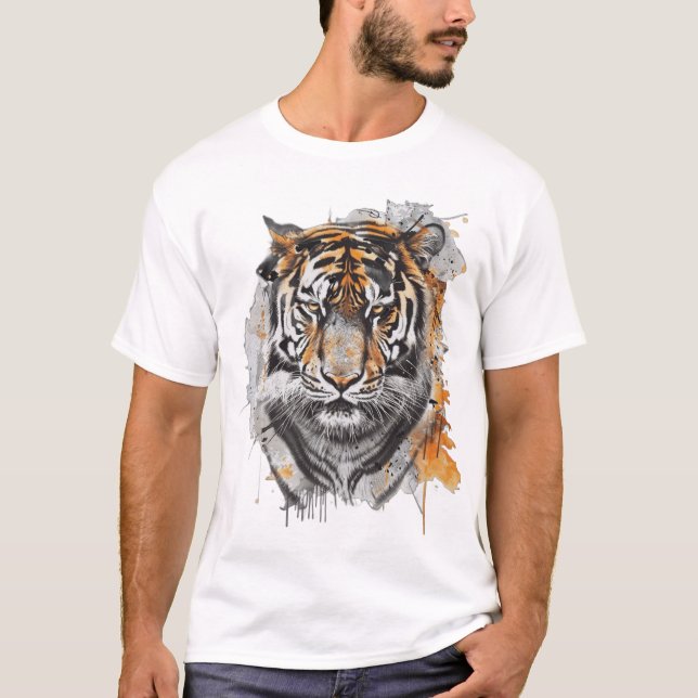 Camiseta Tigre real bengala Incrível (Frente)