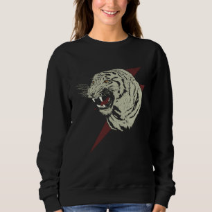 Camiseta Tigre Rugindo Estampa de Animal Gato Cabeça de Tig