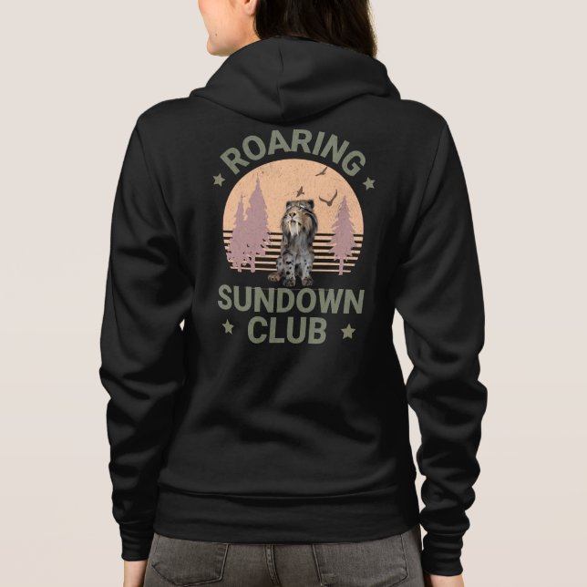 Camiseta Tigre Sabretoide Clube Floresta Retrô Pôr do Sol (Verso)