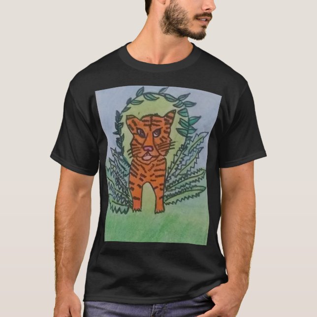 Camiseta tigre selvagem  (Frente)
