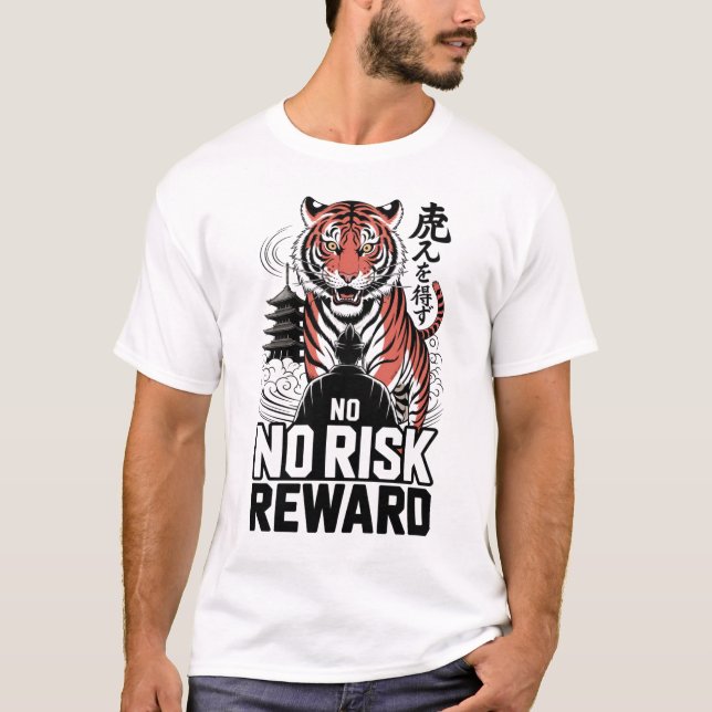 Camiseta Tigre Sem Risco Sem Recompensa (Frente)