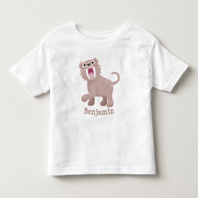 Camiseta Tigre Smilodon de Tigre de Saber (Frente)