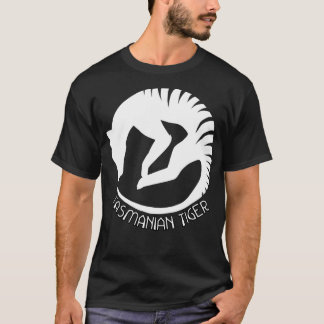 Camiseta Tigre-Tasmânico Thylacine, animal selvagem 1