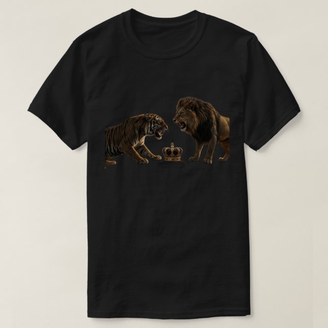 Camiseta Tigre vs. Leão (Frente do Design)