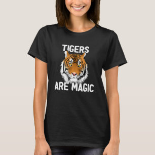 Camiseta Tigres Cutes São Crianças Safari De Animais Mágico