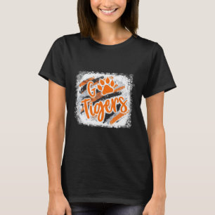 Camiseta Tigres Desperdiçam Espírito Escolar Laranja Preto