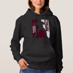 Camiseta Tigres Futebol Silhouette Tackle Maroon White Lov