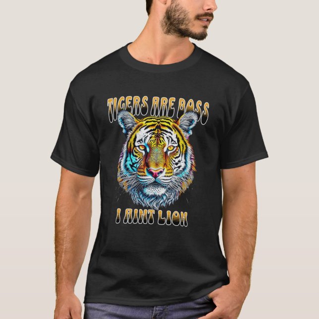 Camiseta Tigres são Chefe | I Leão De Tonalidade (Frente)