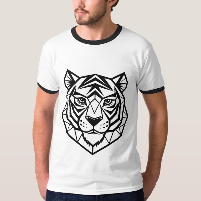 Camiseta Tigres Selvagens - Design de Camiseiros de Animais (Frente)
