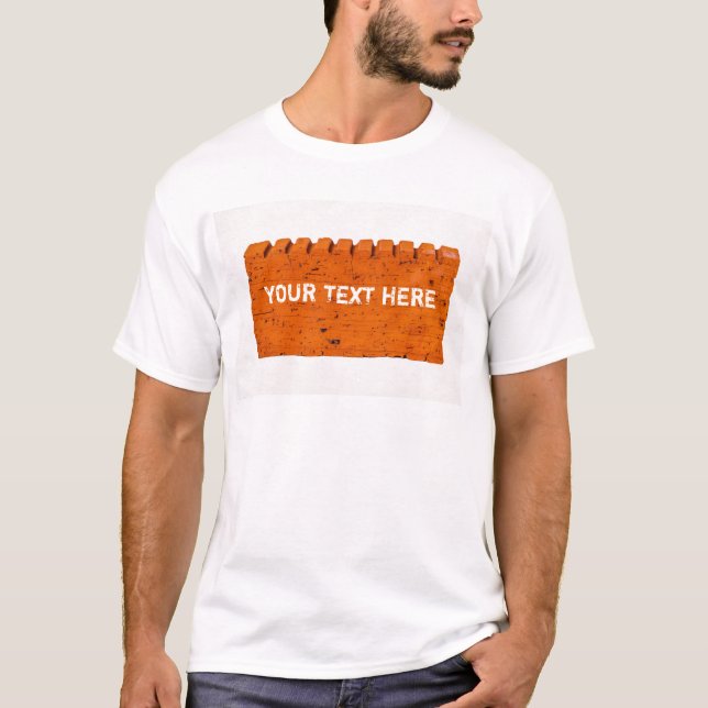 Camiseta Tijolo Laranja - Atom Da Criação (Frente)