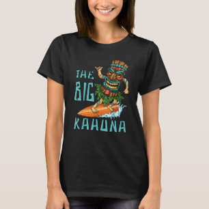 Camiseta Tiki Big Kahuna Surfer Funny Tropical Hawaiai Fat