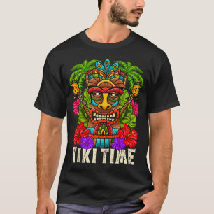 Camiseta Tiki Hawaii Havaiano Aloha Hula Partido da Ilha Su