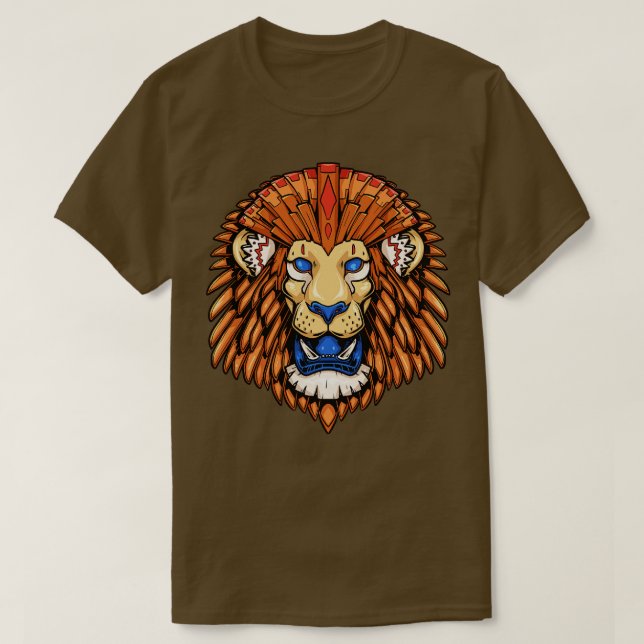 Camiseta Tiki Lion TShirt (Frente do Design)