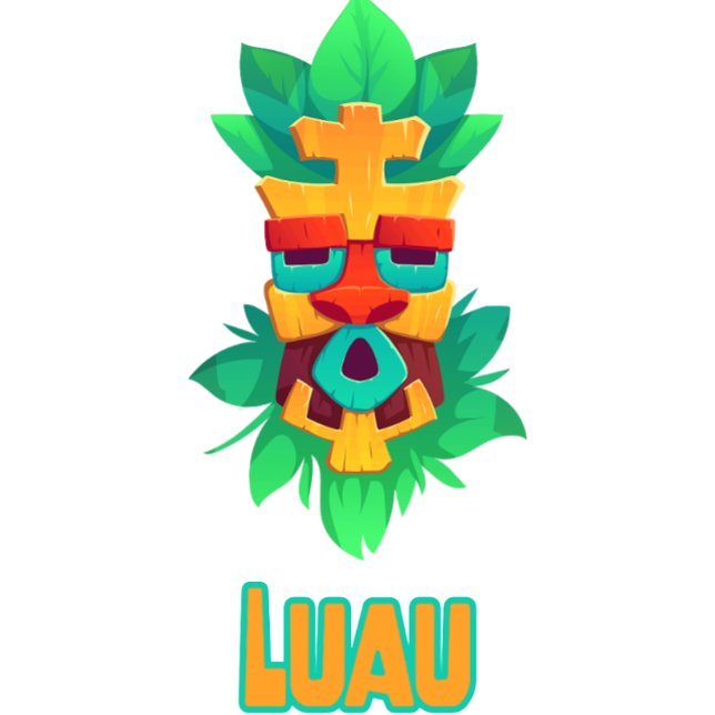 Camiseta Tiki Luau (Criador carregado)
