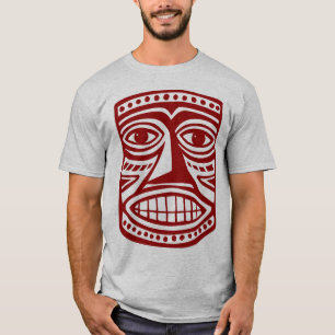 Camiseta Tiki Mask III - Burgandy