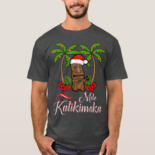 Camiseta Tiki Mele Kalikimaka Feliz Natal Hawaii Ukule